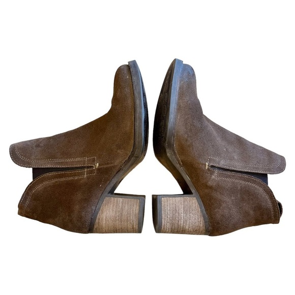 Bos. & Co. Belfield Waterproof Brown Suede Heeled Chelsea Boots Size 39 EU/US 8 - Picture 7 of 10
